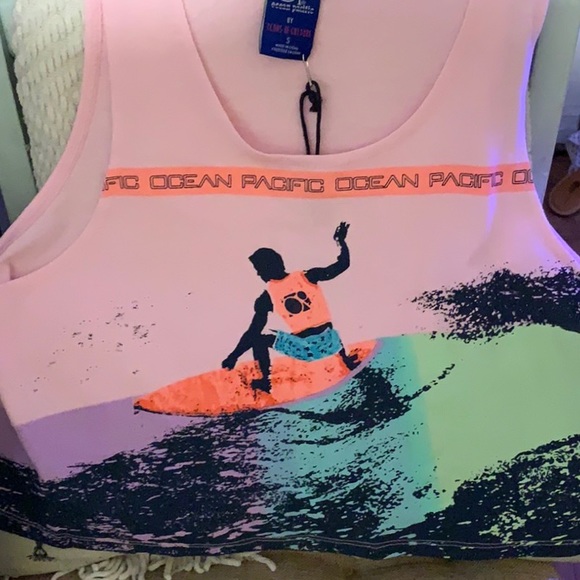 New Ocean pacific by icons of culture crop tee - Picture 2 of 5